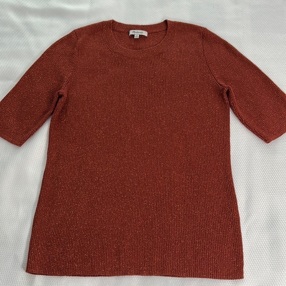 Madewell lightweight metallic sweater